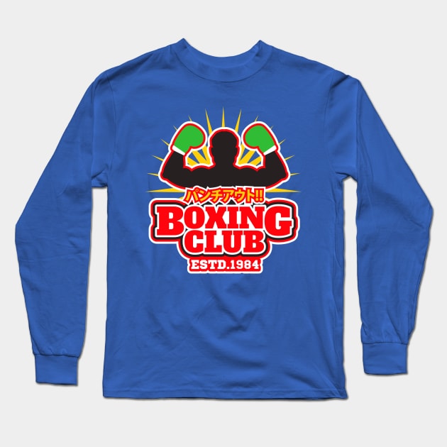 Punch Out Boxing Club Long Sleeve T-Shirt by machmigo